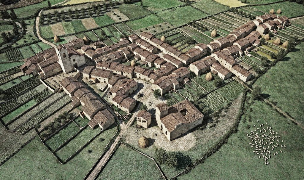 Imatge del municipi al s.XVII